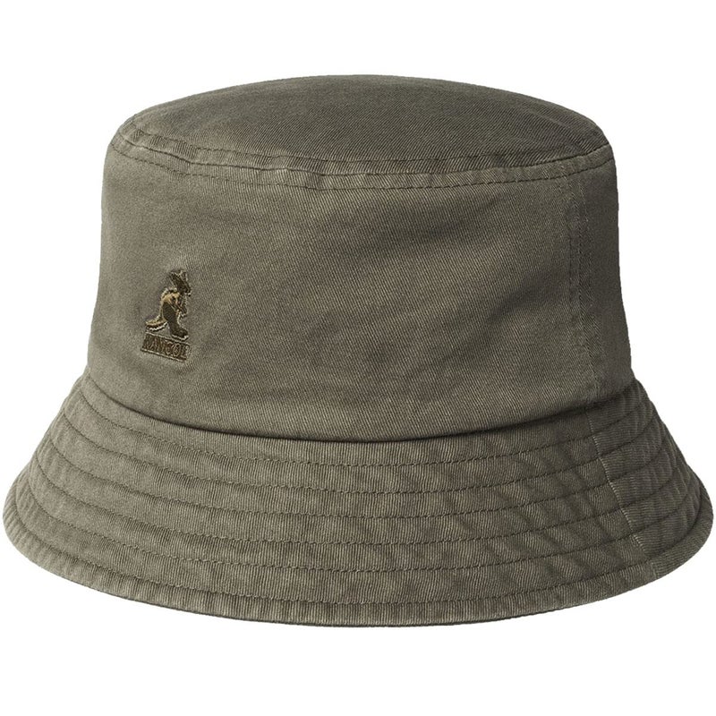 Kangol Washed Bucket Hat Smog, Small - Image 1